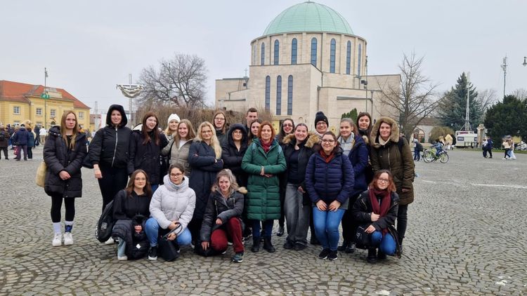 Pedagógia ágazatos diákok - Mohácsi kirándulás 2025. február