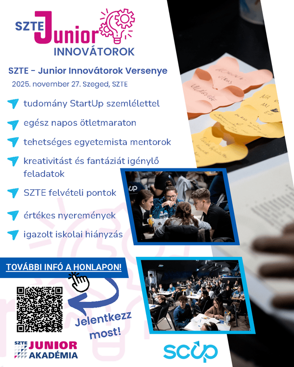 SZTE Junior Innovátorok Felhívás