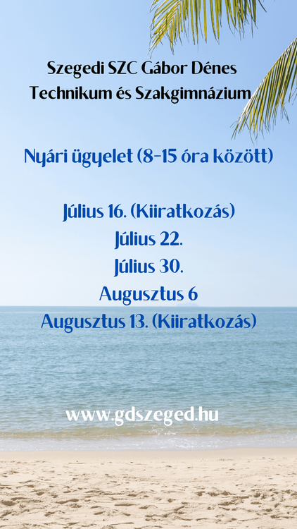 Nyári ügyelet