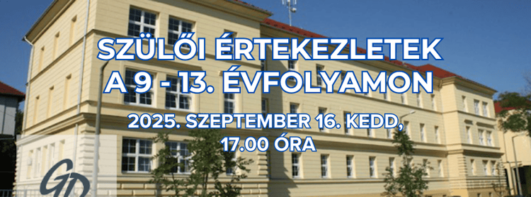 Szülői értekezletek 2025.