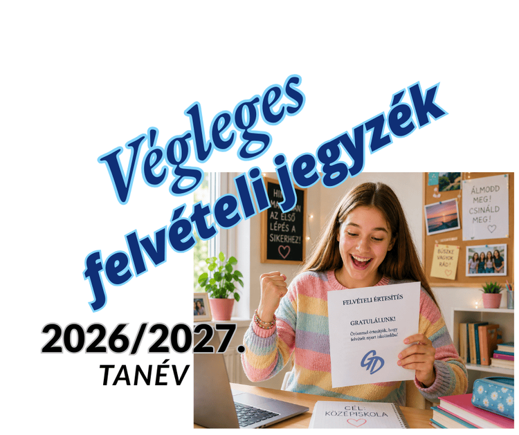 Végleges felvételi jegyzék 2026/2027