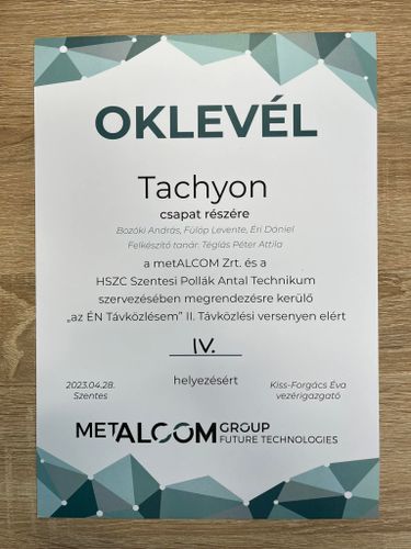 metALCOM Távközlési verseny döntő eredmény 2023.04.28.
