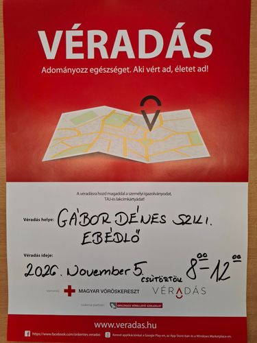 Véradás iskolánkban